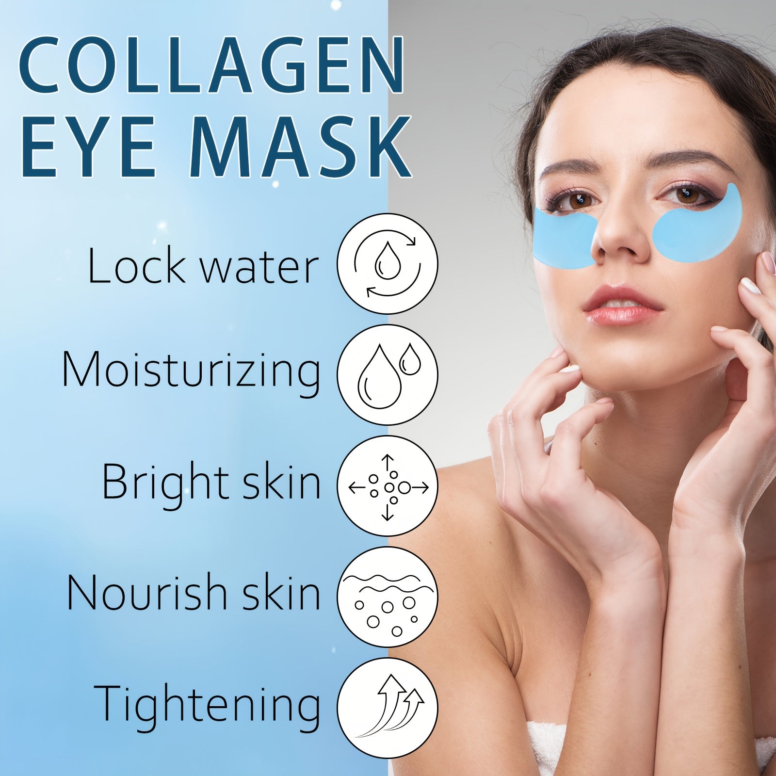 60pcs Xioimy Collagen & Retinol Gel Eye Masks