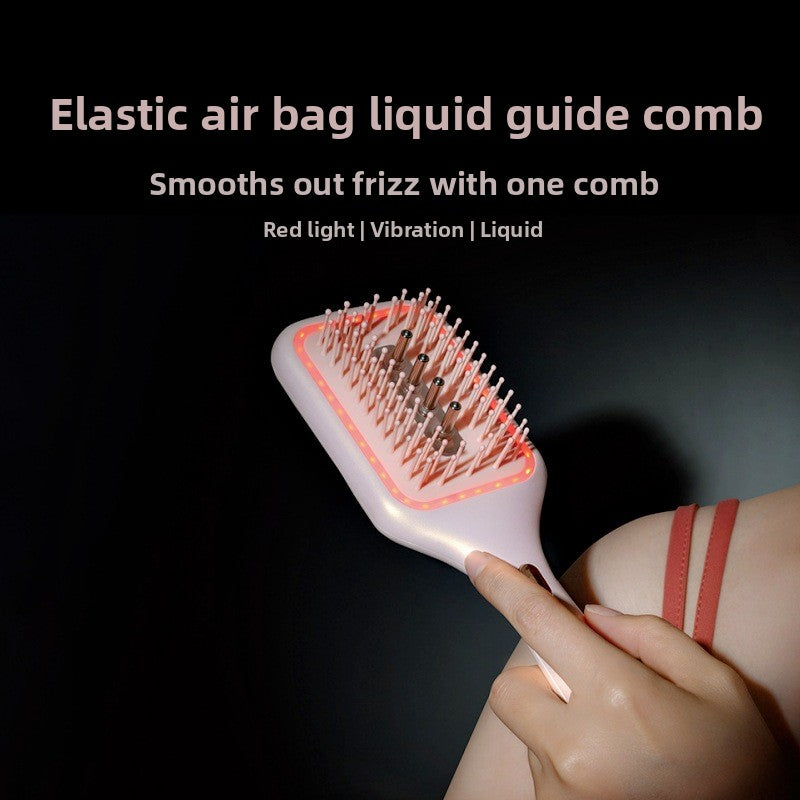 Electric Scalp Massage Comb – Vibration & Color Light Therapy | Air Cushion Hair Brush