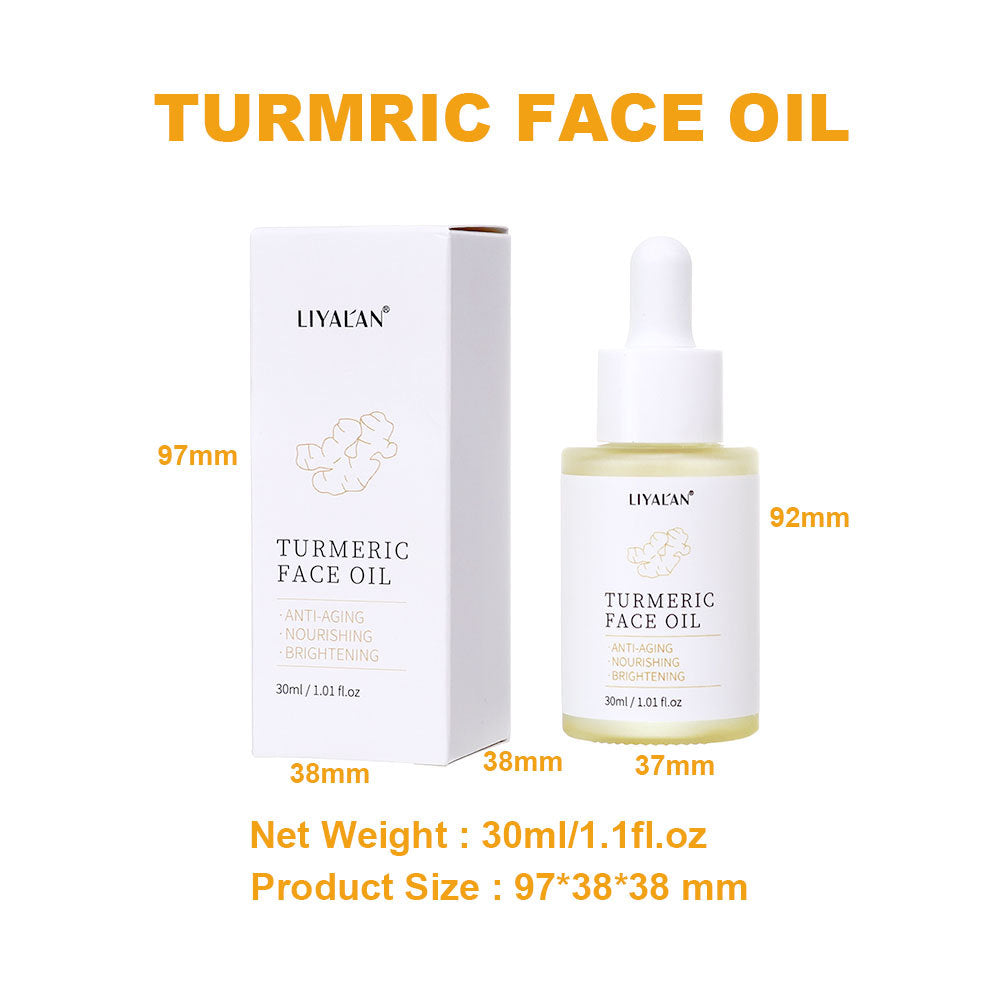 Liyalan Turmeric Glow Facial Oil – Anti-Aging & Brightening Serum with Jojoba & Vitamin E