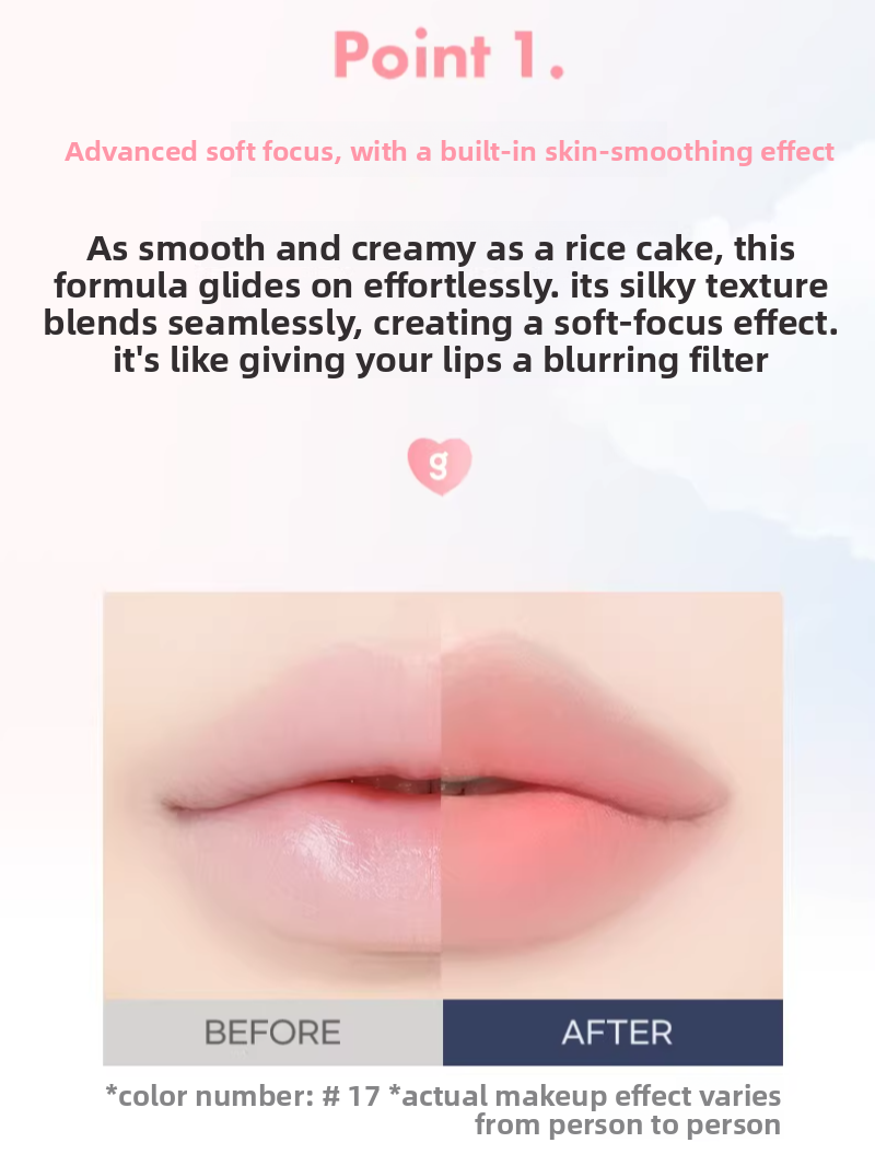 Colorgram Matte Rice Cake Lip & Cheek Tint – Korean Velvet Lipstick, 12 Shades