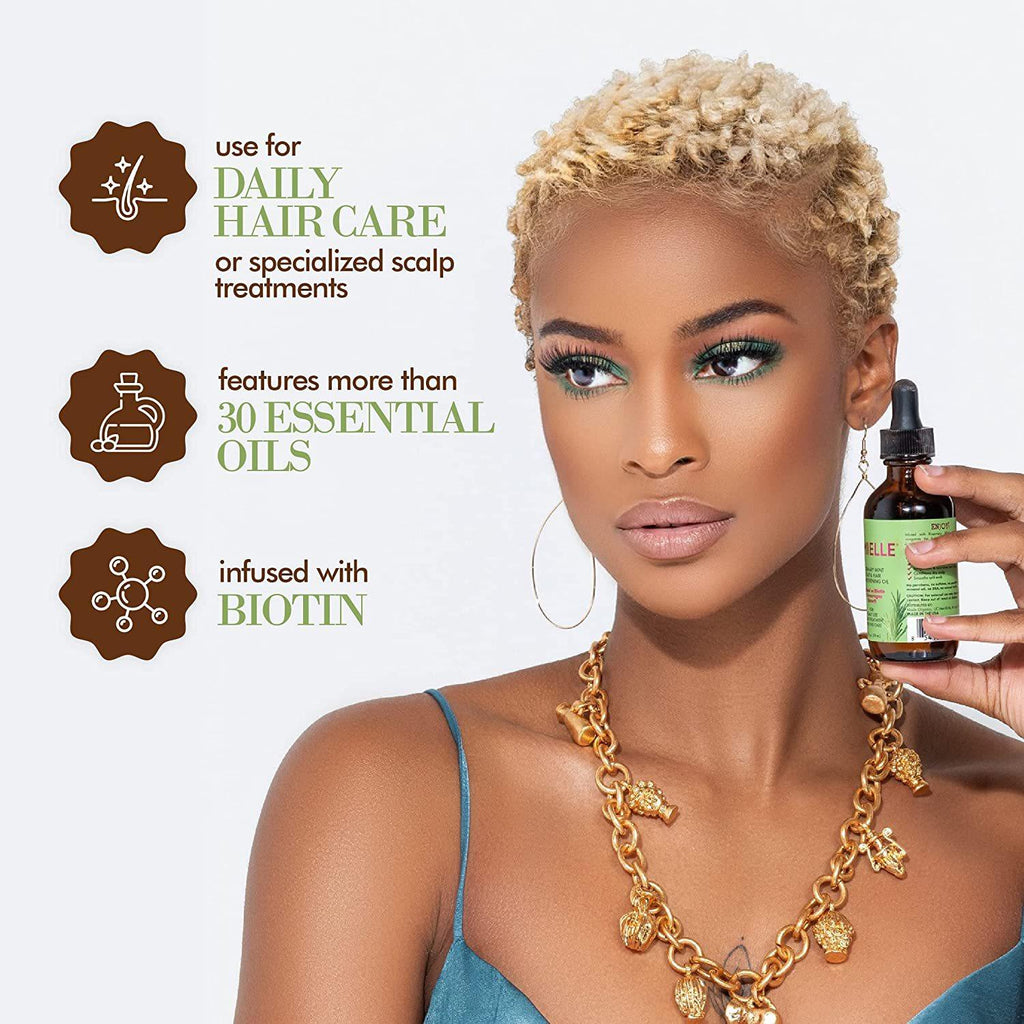 Mielle Rosemary Mint Hair Growth Oil – Biotin-Infused Strengthening Treatment for All Hair Types