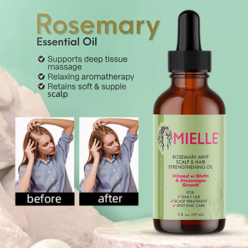 Mielle Rosemary Mint Hair Growth Oil – Biotin-Infused Strengthening Treatment for All Hair Types