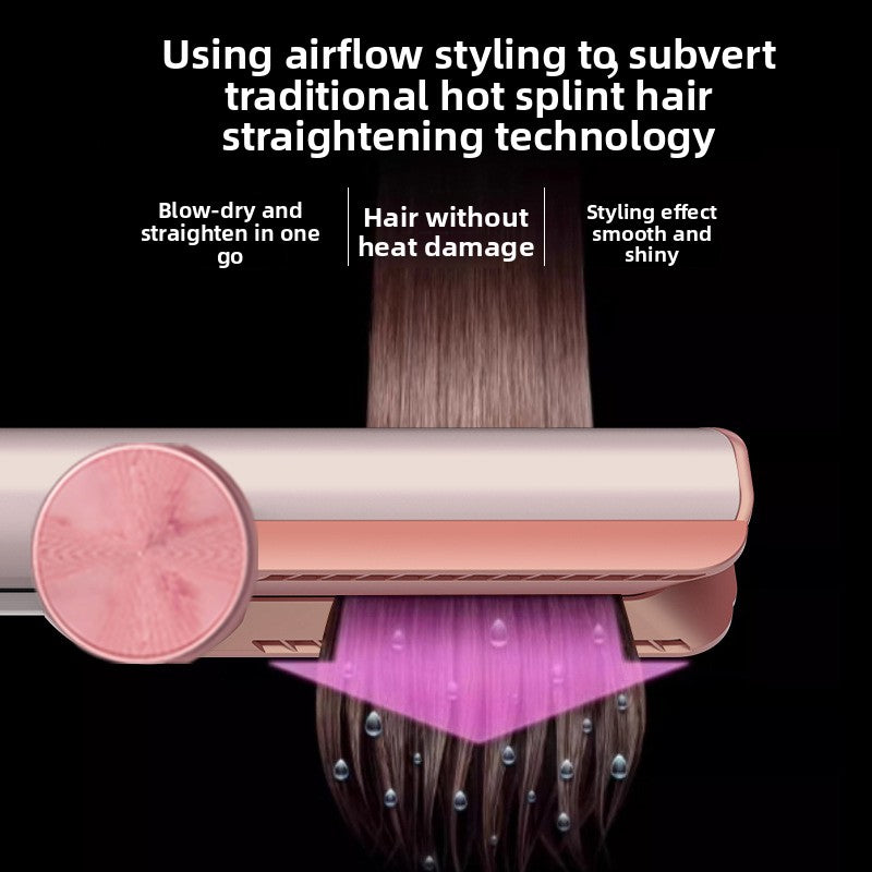 2-in-1 Titanium Tourmaline Hair Straightener & Dryer | All Hair Types | 110V/220V