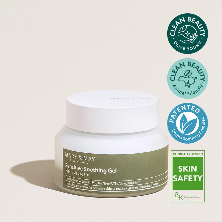Korean Skincare Bundle for Sensitive Skin — Mary&May Soothing Gel Cream + Anua Azelaic Serum (50% OFF)