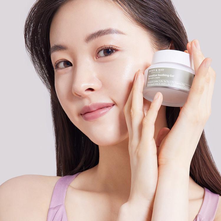 Korean Skincare Bundle for Sensitive Skin — Mary&May Soothing Gel Cream + Anua Azelaic Serum (50% OFF)