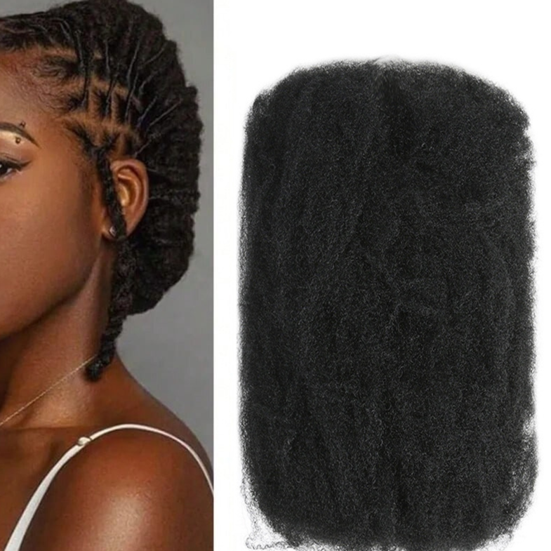 Afro Kinky Bulk Hair for Braiding – Heat-Resistant Synthetic Fiber | 8" & 16"