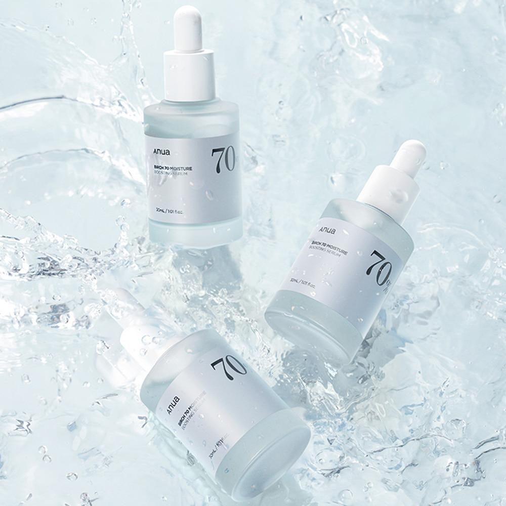 Anua + Numbuzin Aqua Boost Serum Duo — Birch 70 Moisture Serum & No.3 Skin Softening Serum Bundle