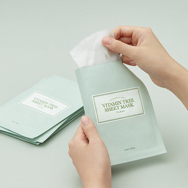 Mary&May + ImFrom Mini Hydration Rescue Duo — Blackberry Cream Essence & Vitamin Tree Sheet Mask Bundle