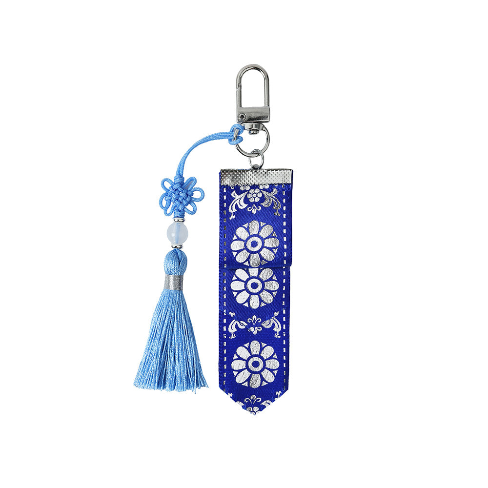 Pyunkang Yul K-Object Keyring | Indigo Daenggi Korean Traditional Charm