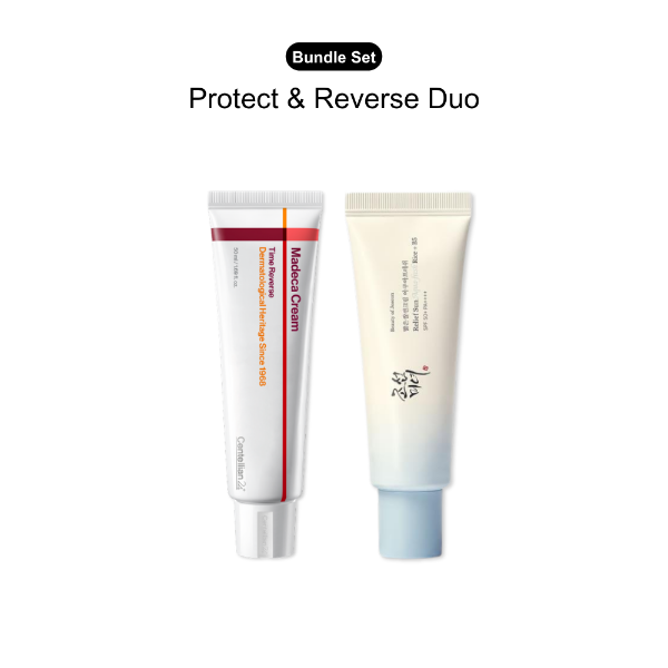 Beauty of Joseon + Centellian24 Protect & Reverse Duo — Relief Sun SPF50+ & Madeca Time Reverse Cream Bundle