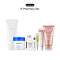 Korean Derma-Pharmacy Skincare Set — 6-Step Clinical Routine Bundle | Cleanse, Exfoliate, Firm, Treat & Repair