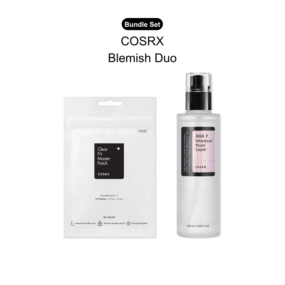 COSRX Blemish Duo Bundle — Clear Skin Essentials | AHA Exfoliant + Acne Patches