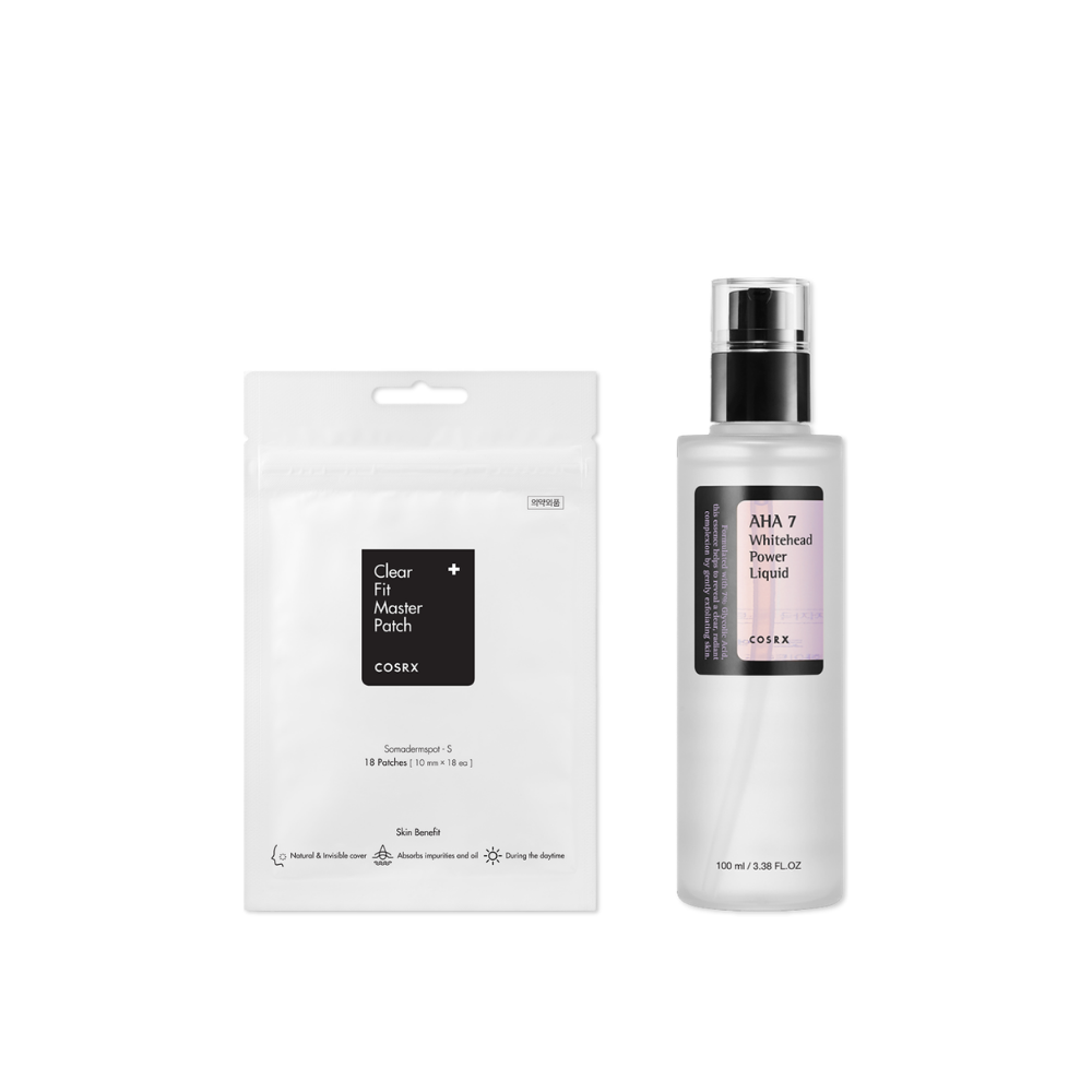 COSRX Blemish Duo Bundle — Clear Skin Essentials | AHA Exfoliant + Acne Patches