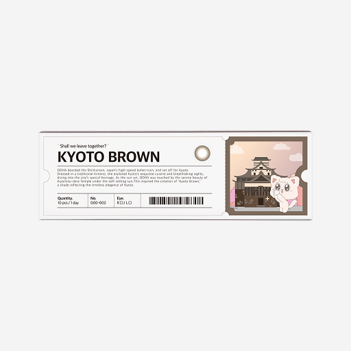 OOHA Kyoto Brown 1-Day Colored Contact Lenses – 10 Pcs, 25 Powers