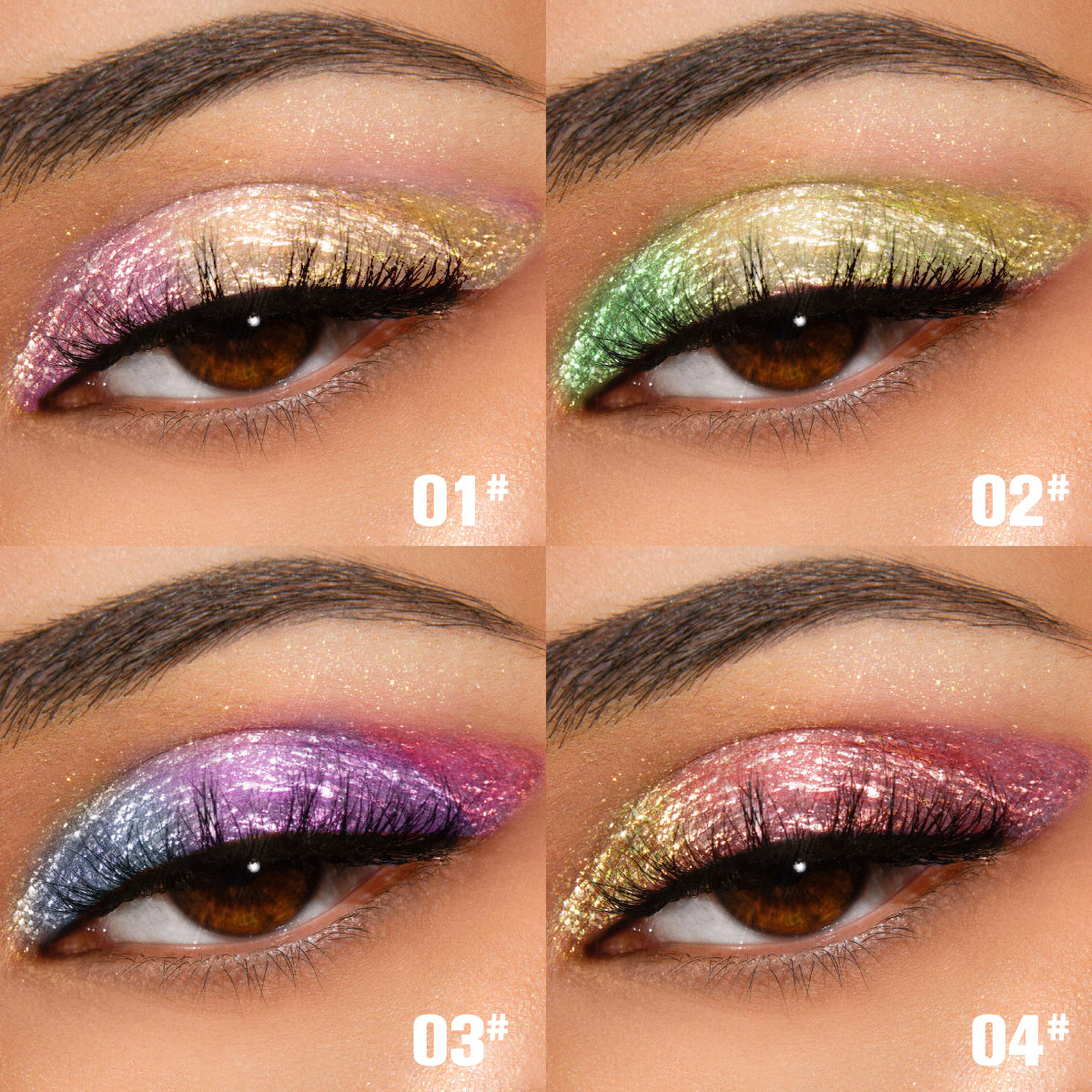 PHOFAY Chameleon Multichrome Eyeshadow Bundle – 8 Shades