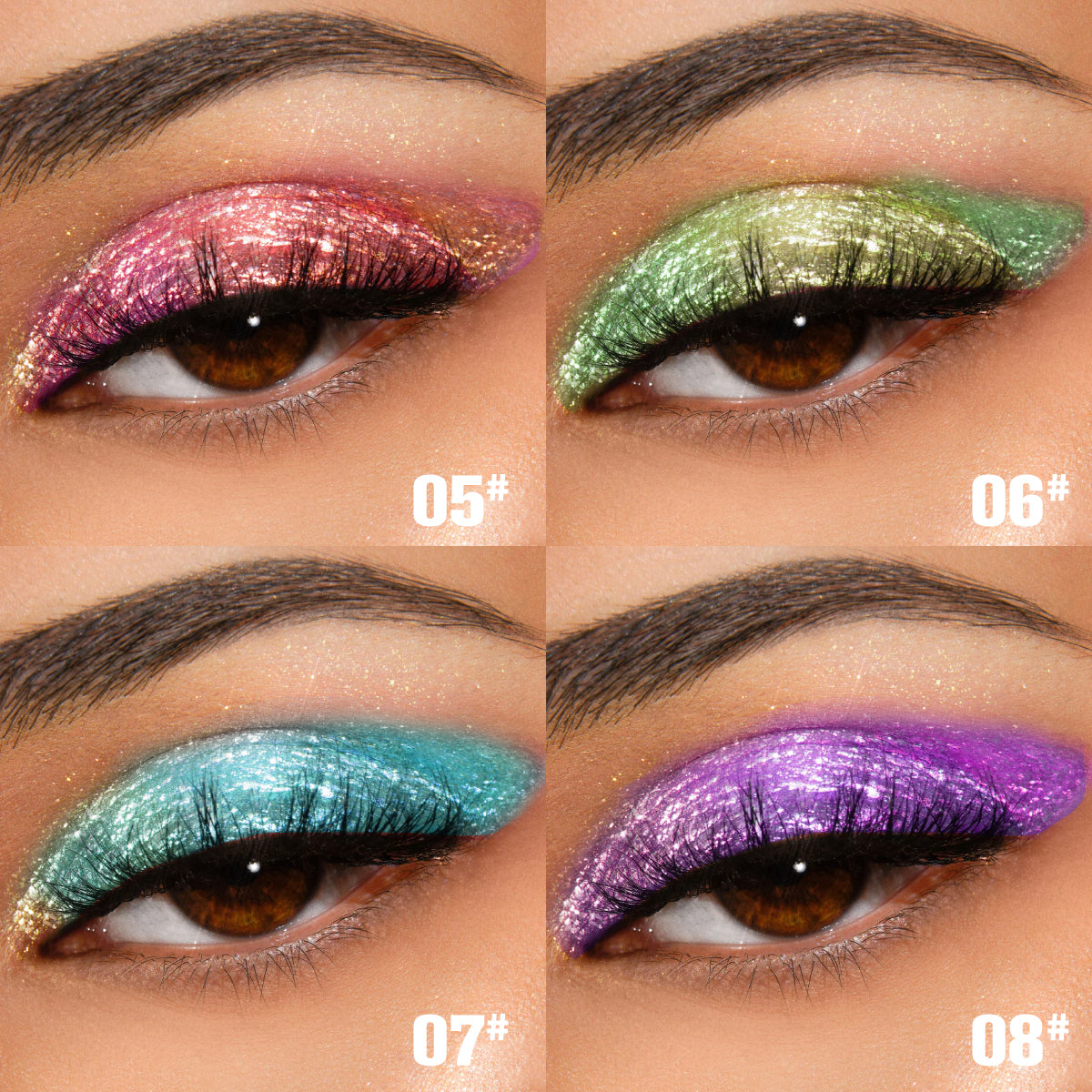PHOFAY Chameleon Multichrome Eyeshadow Bundle – 8 Shades