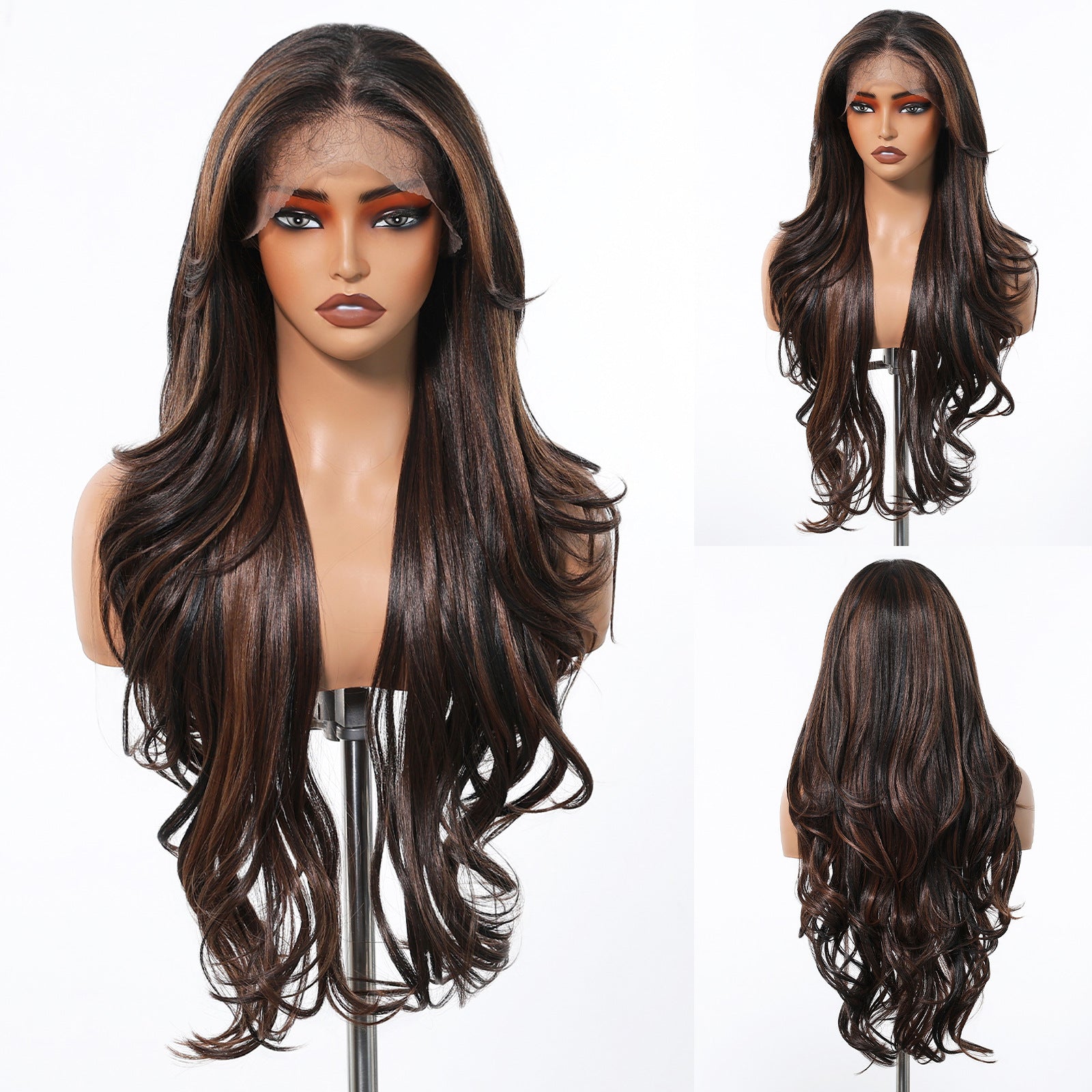 13x6 Long Curly Lace Front Wig – Japanese Silk