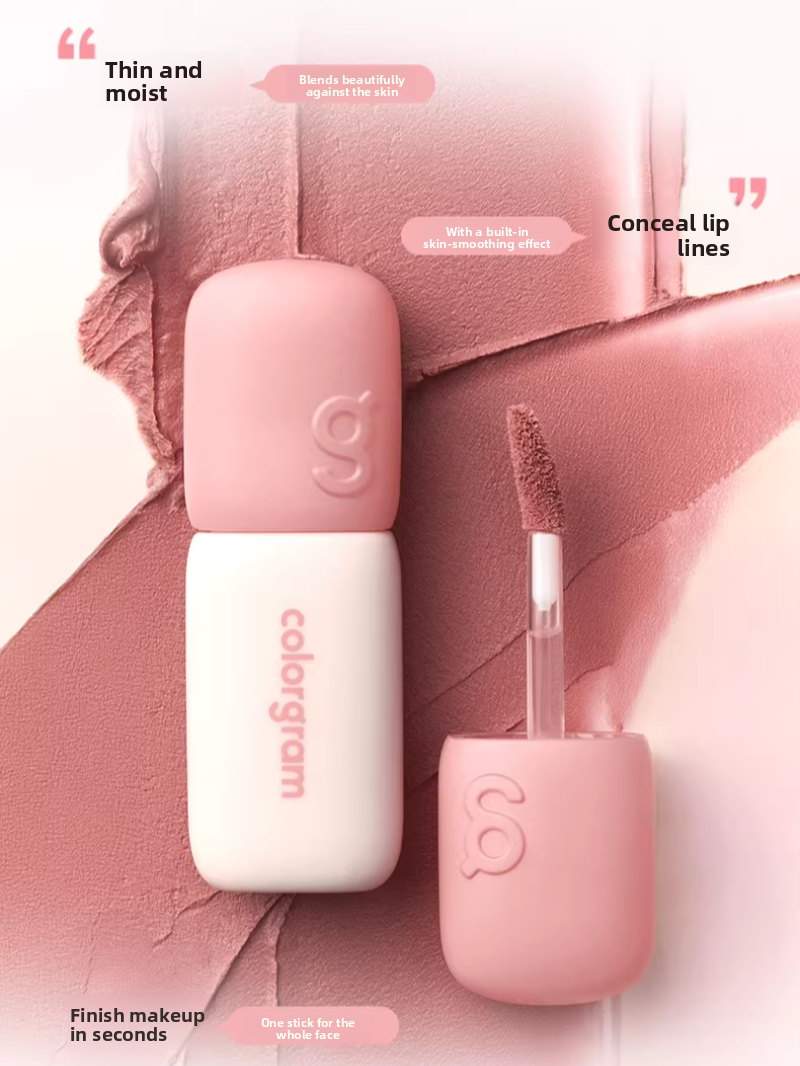 Colorgram Matte Rice Cake Lip & Cheek Tint – Korean Velvet Lipstick, 12 Shades