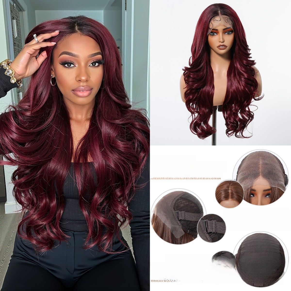 13x6 Long Curly Lace Front Wig – Japanese Silk