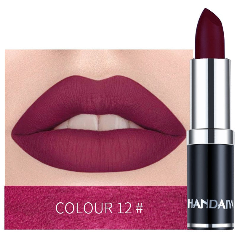 Long-Lasting Matte Lipstick | Velvet Finish | 12 Shades to Choose From