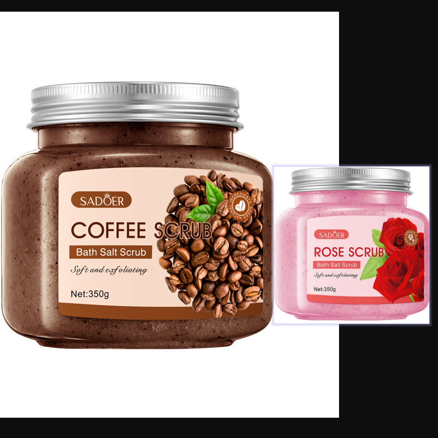 Exfoliating Body Scrub – Coffee, Coconut, Rose & More | Deep Cleanse & Smooth Skin