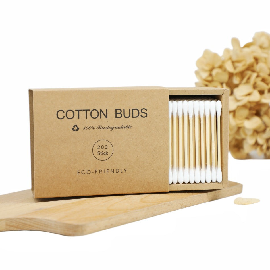 Double-Headed Colored Cotton Swabs – 200 Pack | Makeup & Cleansing