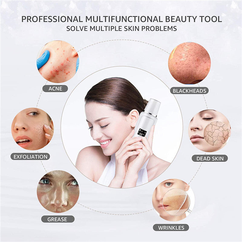 Ultrasonic Skin Scrubber with LCD Display – 4-Mode Deep Pore Cleanser & Blackhead Remover
