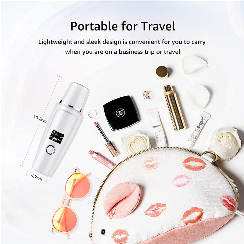 Ultrasonic Skin Scrubber with LCD Display – 4-Mode Deep Pore Cleanser & Blackhead Remover