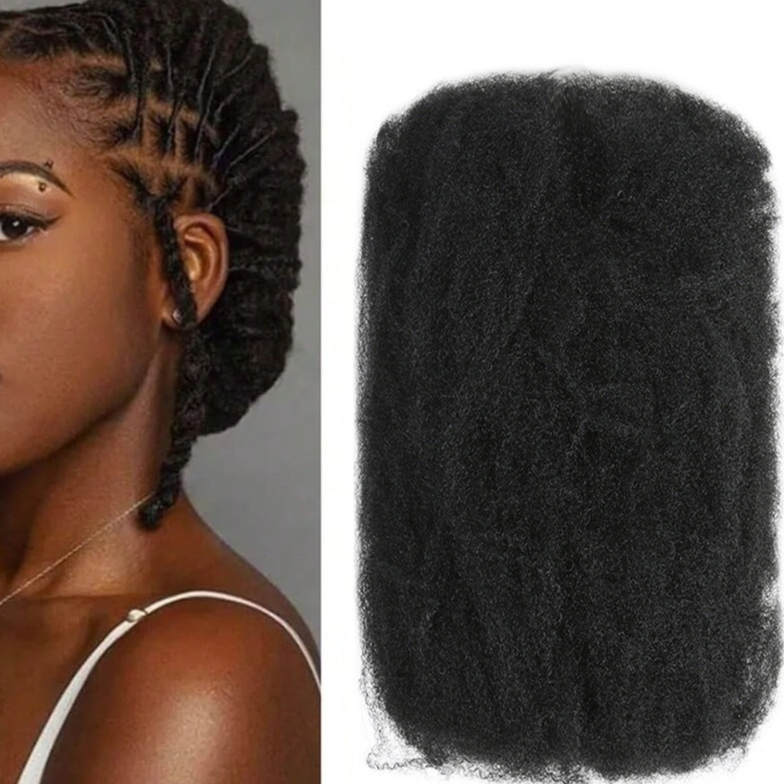 Afro Kinky Bulk Hair for Braiding – Heat-Resistant Synthetic Fiber | 8" & 16"