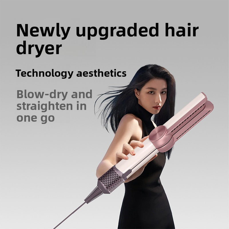 2-in-1 Titanium Tourmaline Hair Straightener & Dryer | All Hair Types | 110V/220V