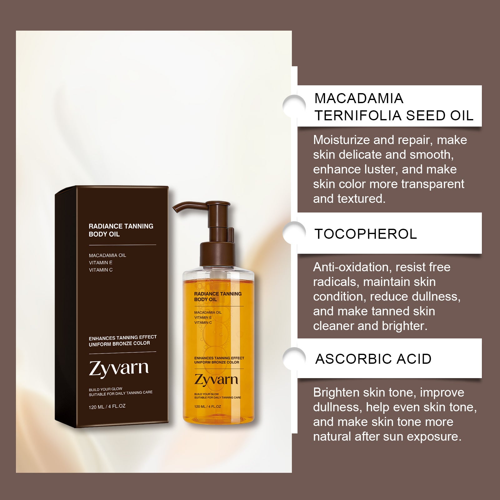 Tanning Body Oil – Deep Hydration & Sun-Kissed Glow | 120ml