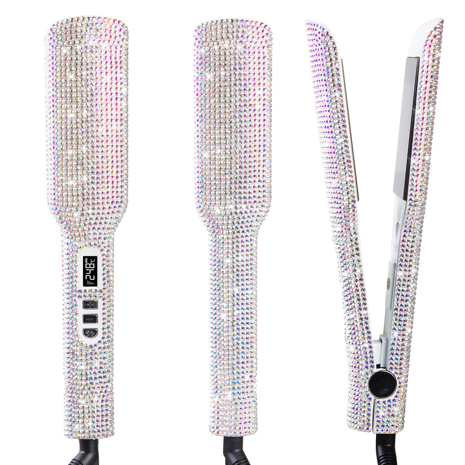 Professional Ceramic Tourmaline Hair Straightener | LCD Display & MCH Fast Heating