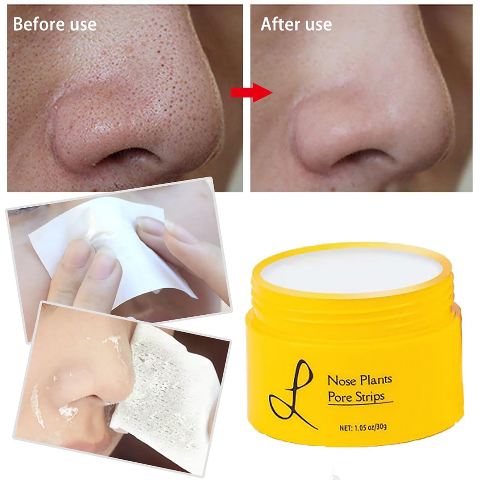 Deep Pore Cleansing Blackhead Removal Strips | Gentle & Effective | 30g