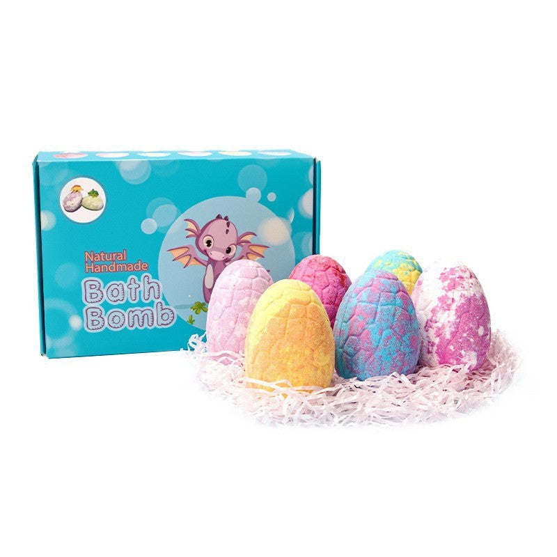 Dinosaur Egg Bath Salt Balls – Moisturizing & Exfoliating Sea Salt Bath Bombs | Set of 6