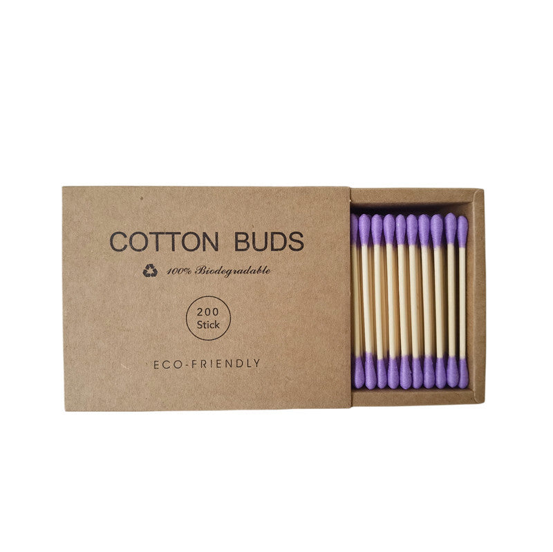 Double-Headed Colored Cotton Swabs – 200 Pack | Makeup & Cleansing
