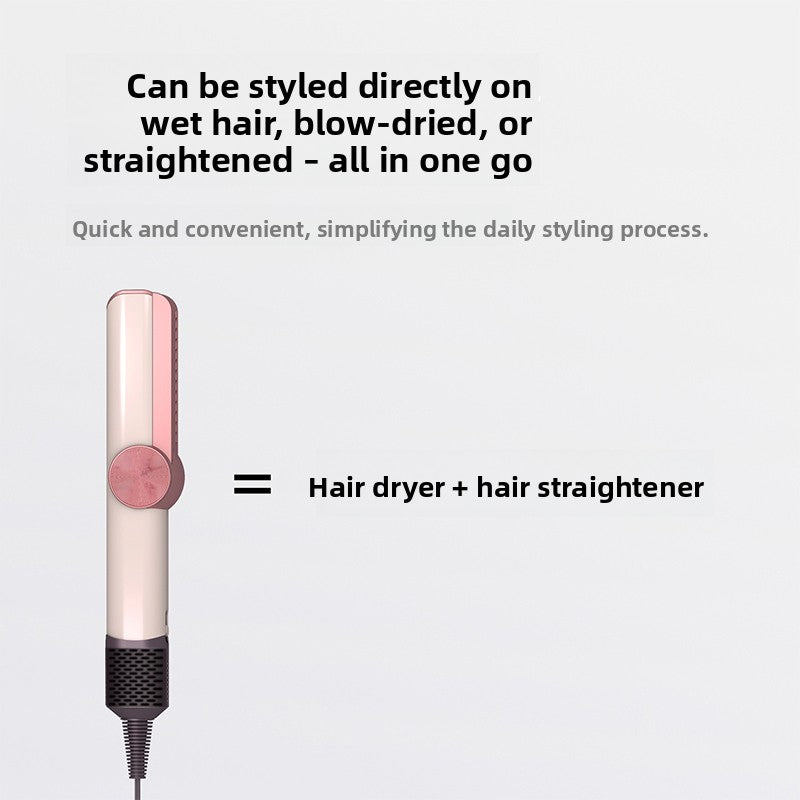 2-in-1 Titanium Tourmaline Hair Straightener & Dryer | All Hair Types | 110V/220V