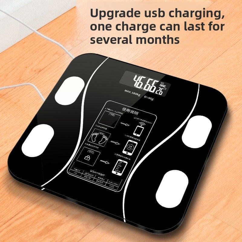 Smart Bluetooth Body Fat Scale | 26cm Precision Health Monitor for Home