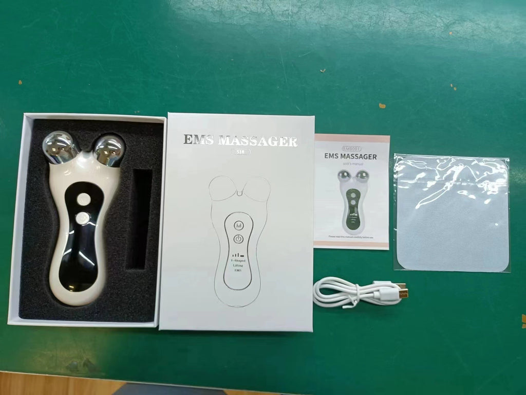 Electric Facial Roller Massager – Ultrasonic Skin Tightening, Wrinkle Reduction & Brightening