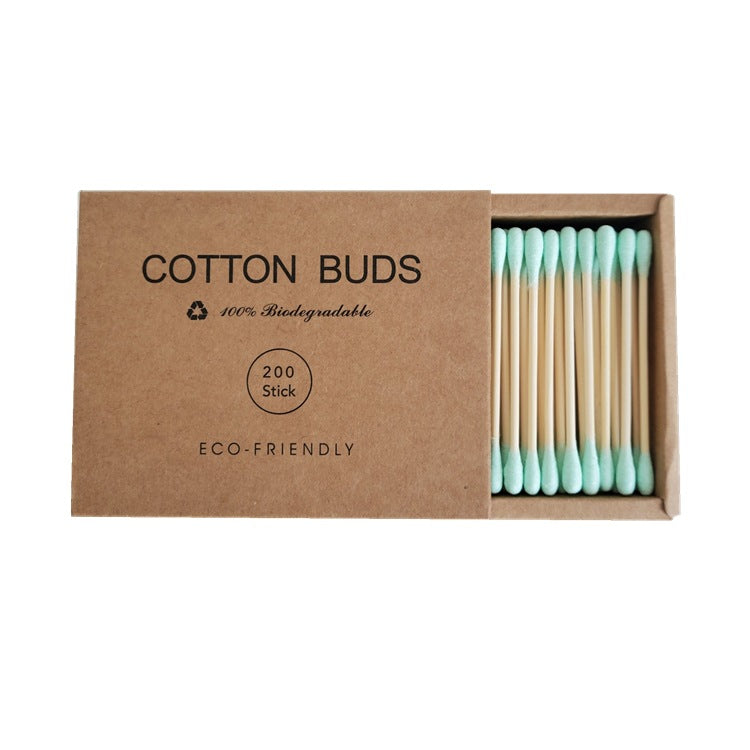 Double-Headed Colored Cotton Swabs – 200 Pack | Makeup & Cleansing