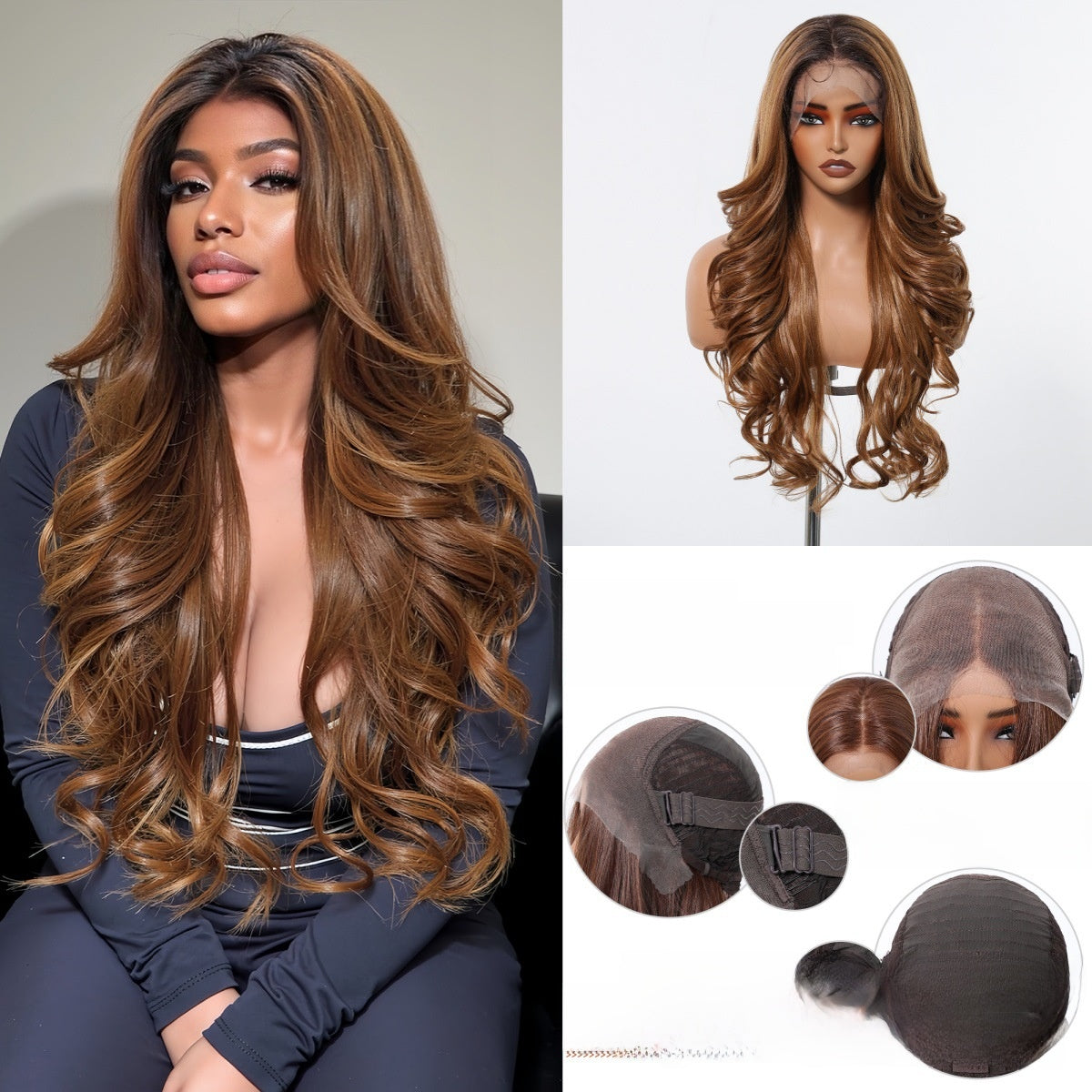 13x6 Long Curly Lace Front Wig – Japanese Silk
