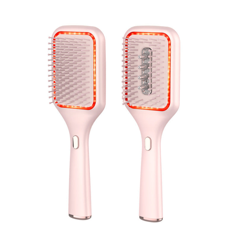 Electric Scalp Massage Comb – Vibration & Color Light Therapy | Air Cushion Hair Brush