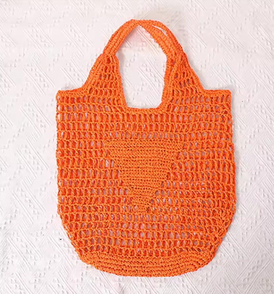 Personalized Embroidered Raffia Straw Tote Bag | Custom Monogram Beach Bag – 10 Colors
