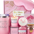 Luxury Spa Gift Basket Set – Pink & Purple Self-Care Gift Box for Women | Birthday, Wedding & Holiday