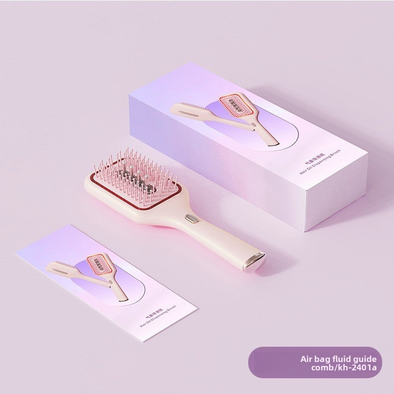 Electric Scalp Massage Comb – Vibration & Color Light Therapy | Air Cushion Hair Brush