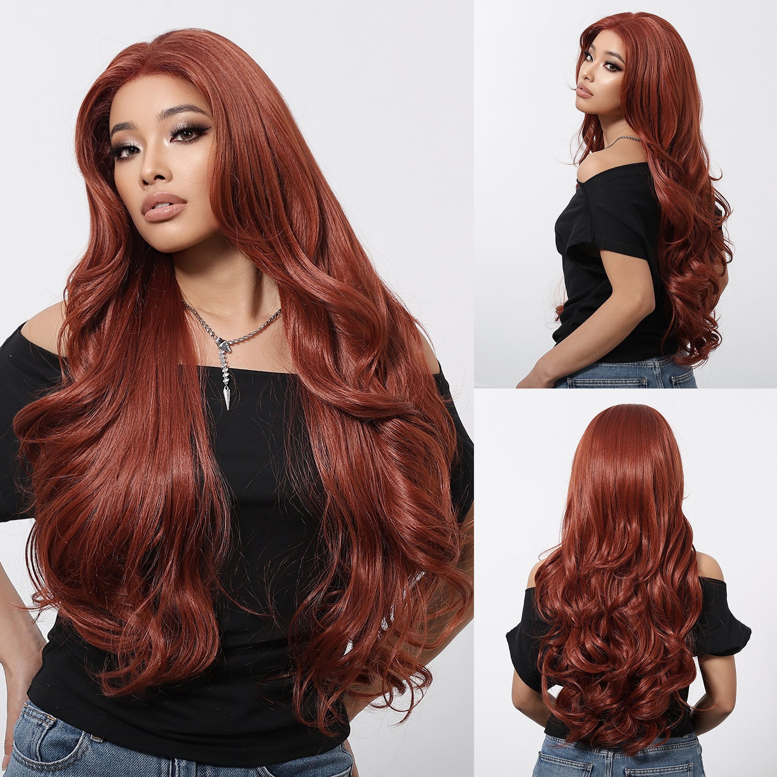 13x6 Long Curly Lace Front Wig – Japanese Silk