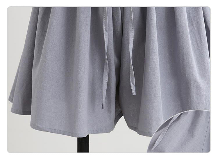 Women's Plus Size Wide-Leg Chiffon Shorts | High Waist Loose Casual Summer Pants