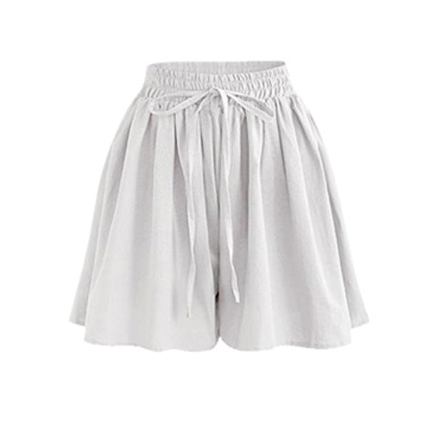 Women's Plus Size Wide-Leg Chiffon Shorts | High Waist Loose Casual Summer Pants