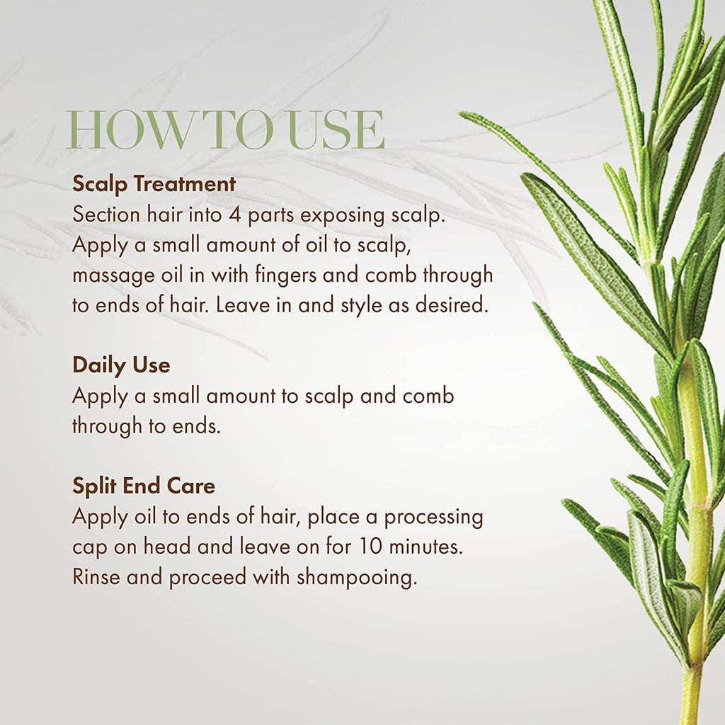 Mielle Rosemary Mint Hair Growth Oil – Biotin-Infused Strengthening Treatment for All Hair Types