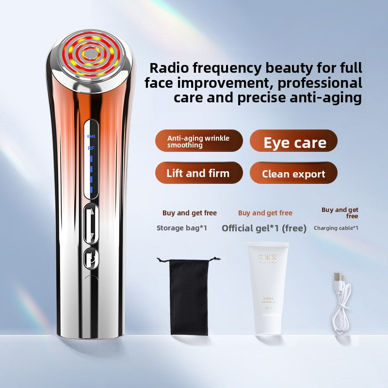 5-in-1 RF EMS Microcurrent Face Lifting Device – Anti-Aging Skin Tightening & Rejuvenation Wand