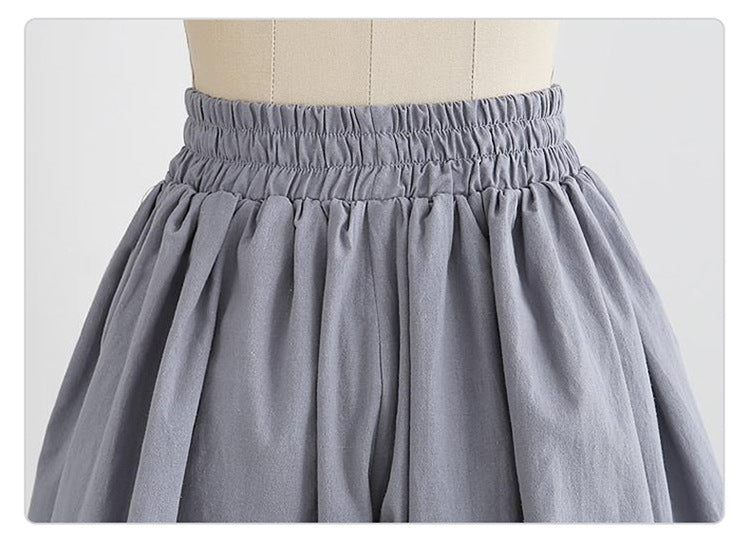 Women's Plus Size Wide-Leg Chiffon Shorts | High Waist Loose Casual Summer Pants